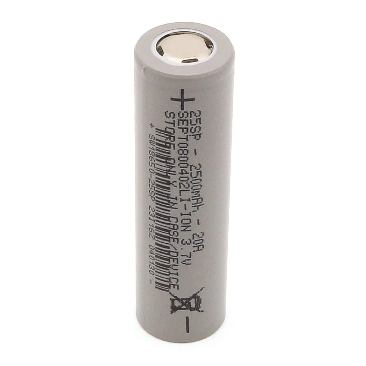18650 Lithium-ion Rechargeable Cell - 2500mAh 3.7V 20A - Image 4