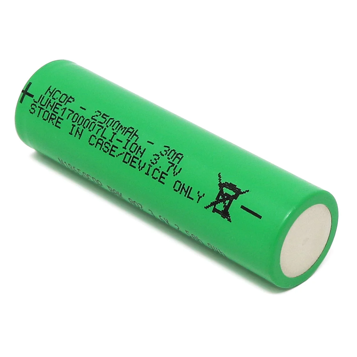 18650 Lithium-ion Rechargeable Cell - 2500mAh 3.7V 30A - Image 3