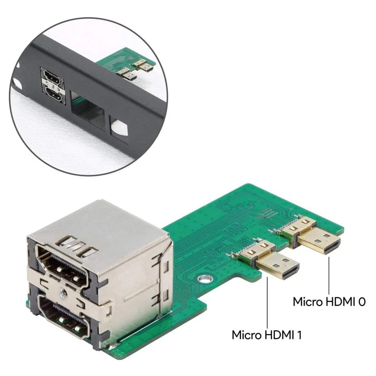 19" 1U Rack Mount for Raspberry Pi 4 with HDMI Adapter Boards [Discontinued] - Image 3