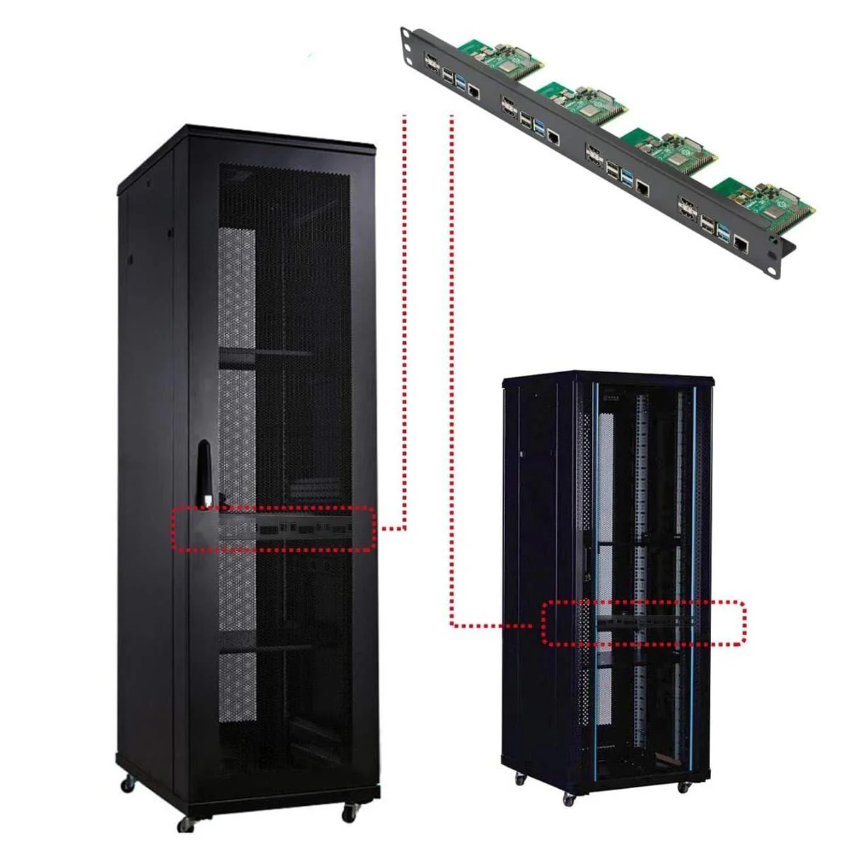 19" 1U Rack Mount for Raspberry Pi 4 with HDMI Adapter Boards [Discontinued] - Image 6