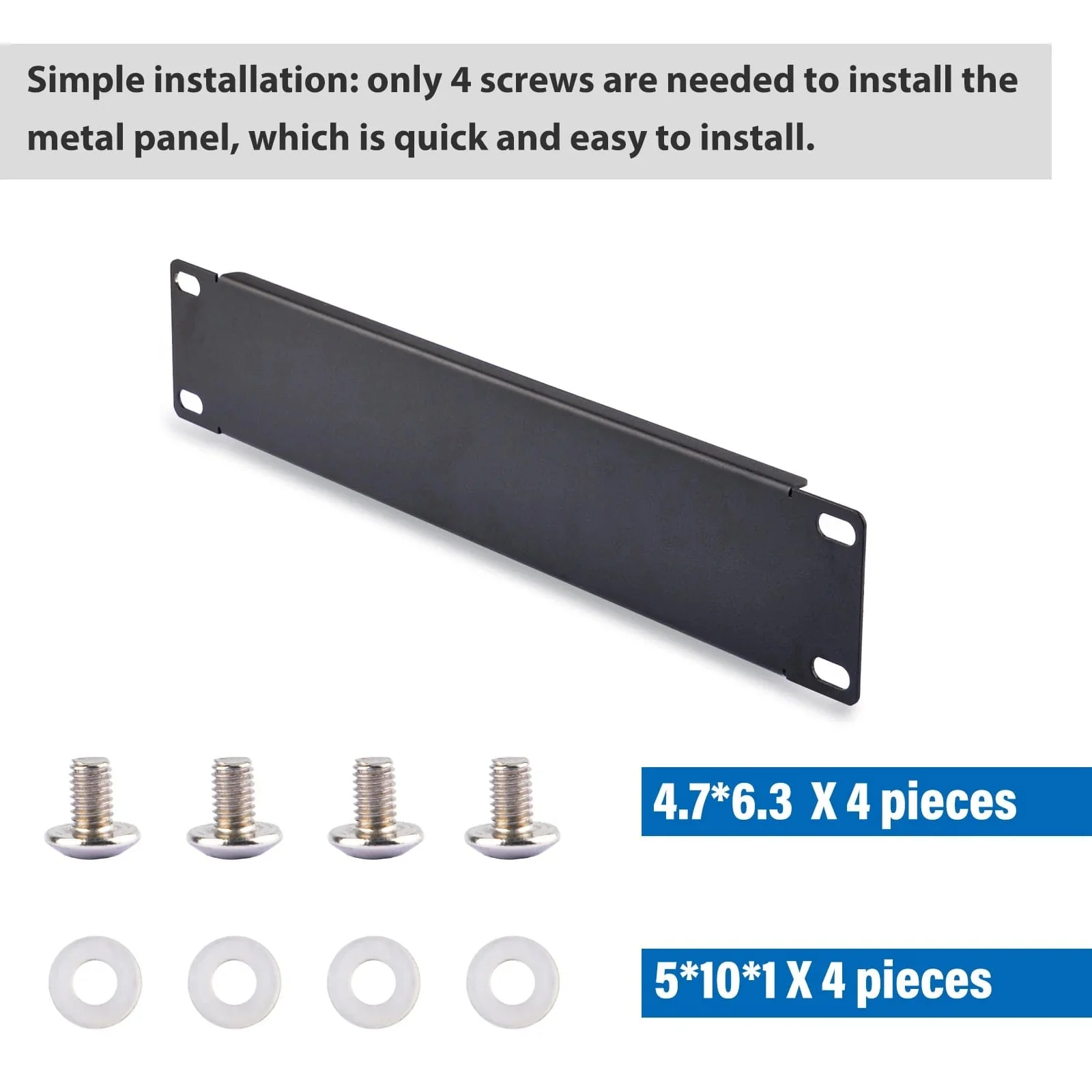 1U 10" Blank Panel for DeskPi RackMate - Image 3
