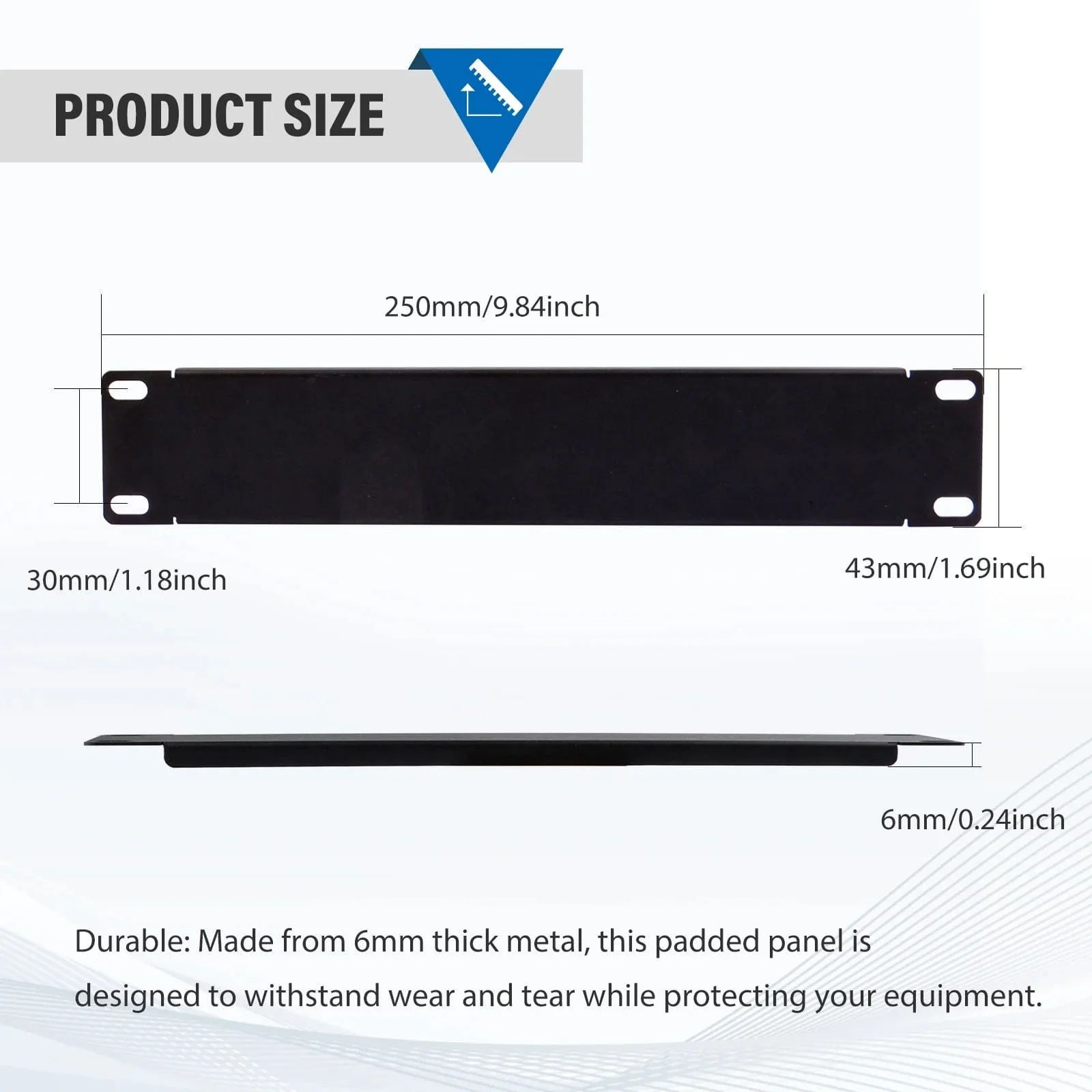1U 10" Blank Panel for DeskPi RackMate - Image 4