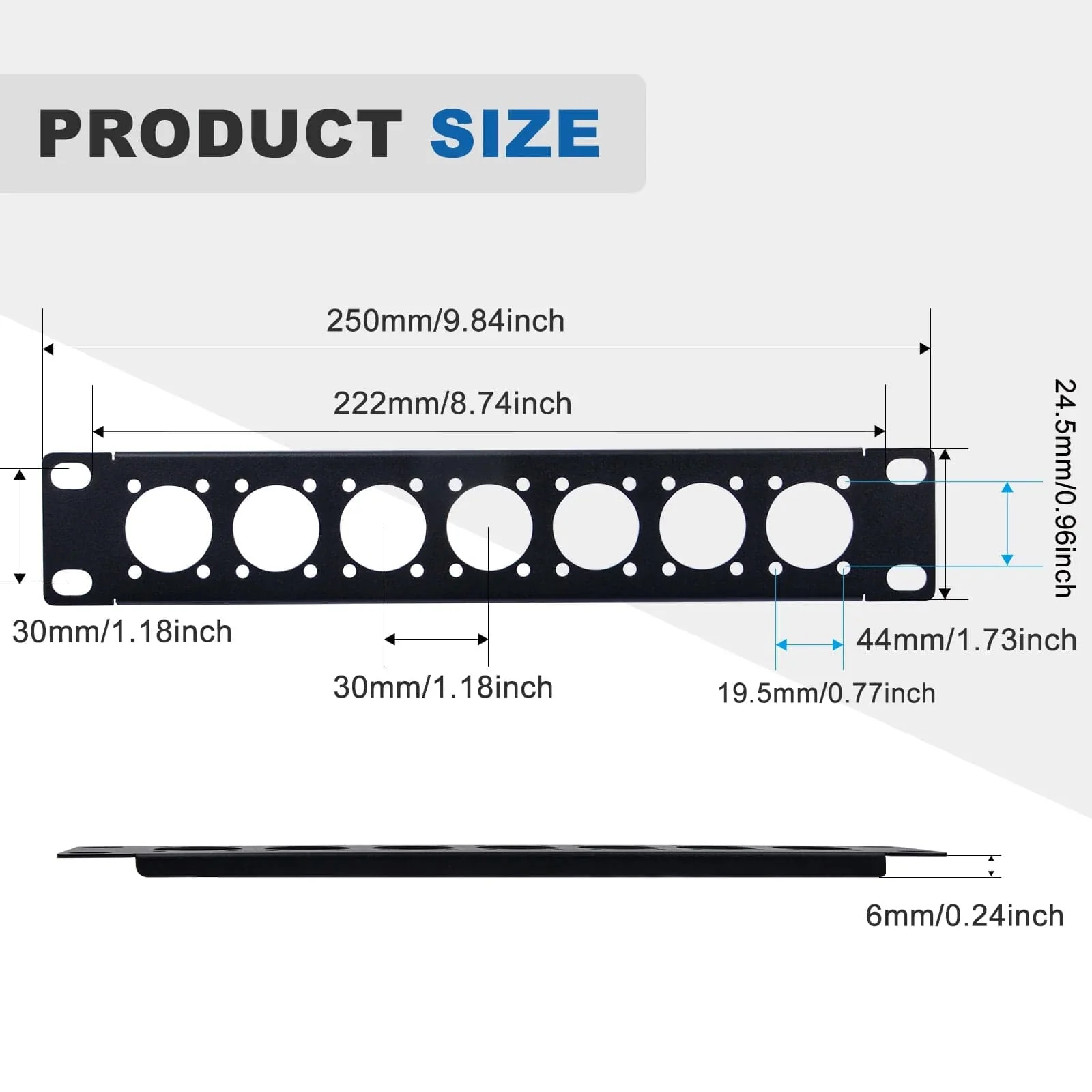 1U 10" D-Series Patch Panel for DeskPi RackMate - Image 5