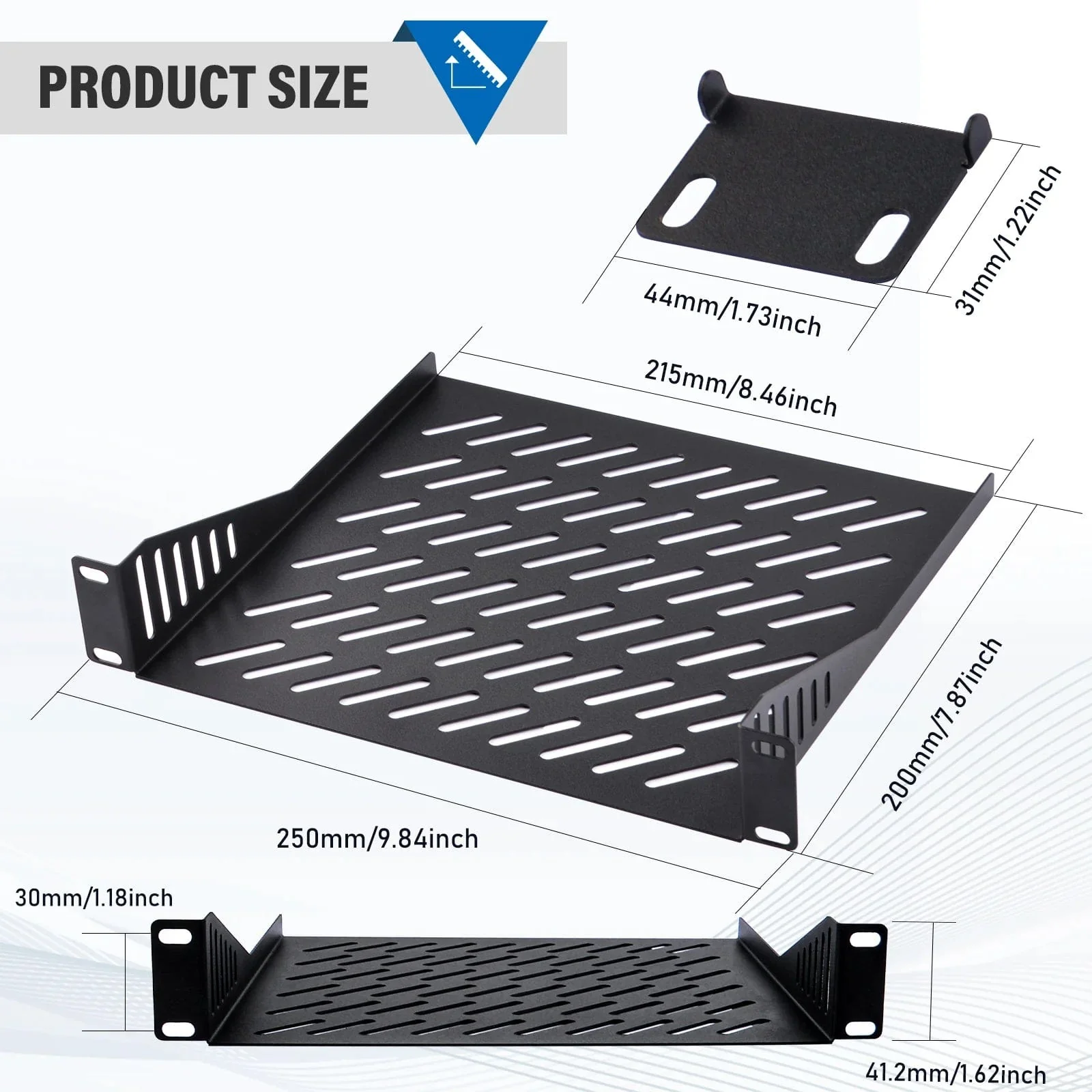 1U 10" Rack Shelf for DeskPi RackMate - Image 6