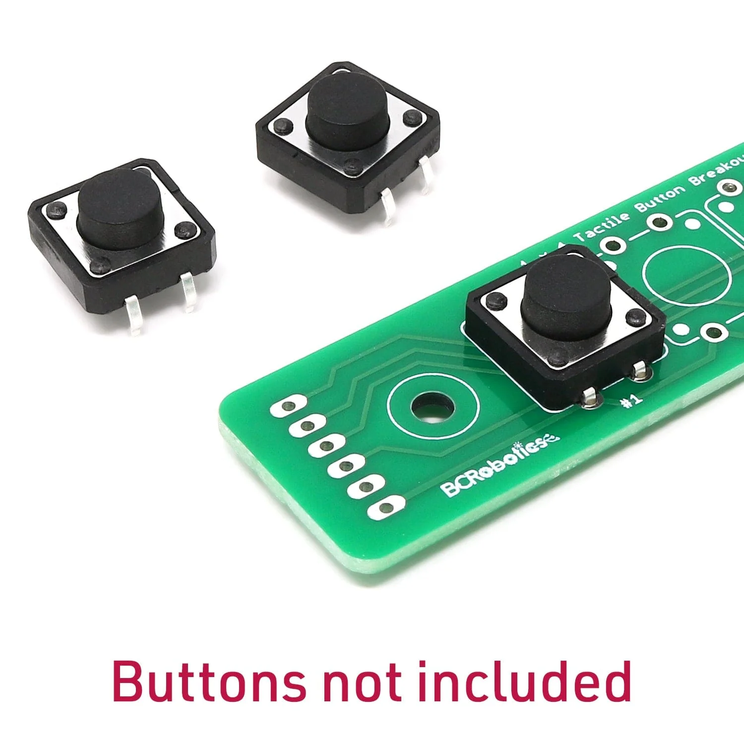 1x4 Tactile Button Breakout - Narrow - Image 2