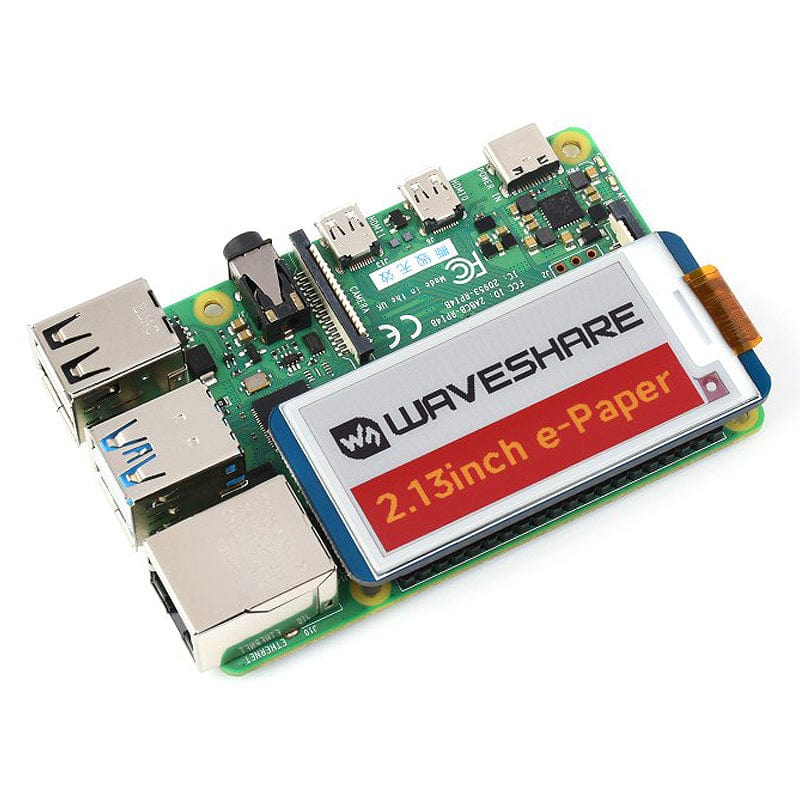 2.13" ePaper Display HAT G - Red/Yellow/Black/White (250x122) - Image 7