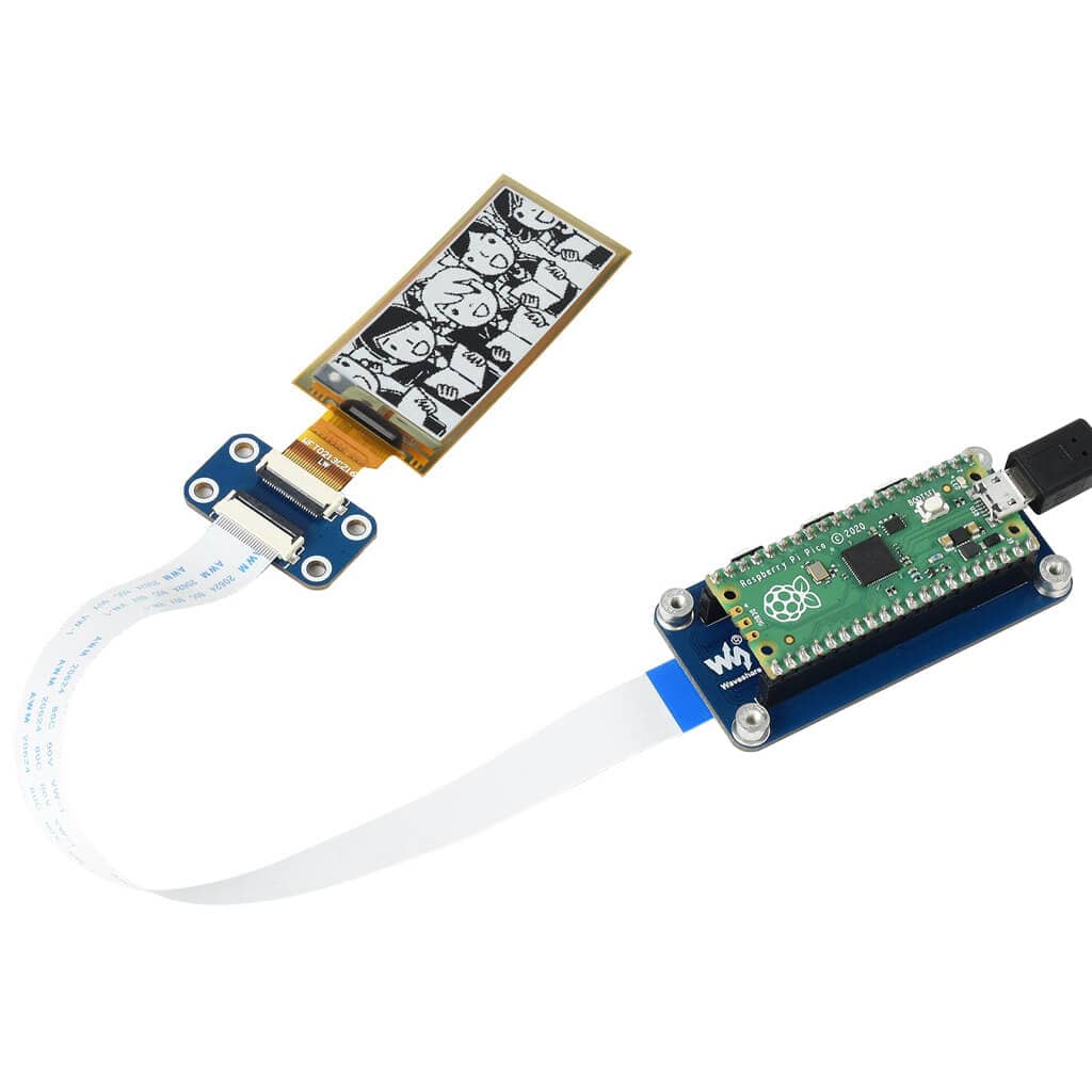 2.13" Flexible ePaper Display Module for Raspberry Pi Pico (212×104) - Image 3