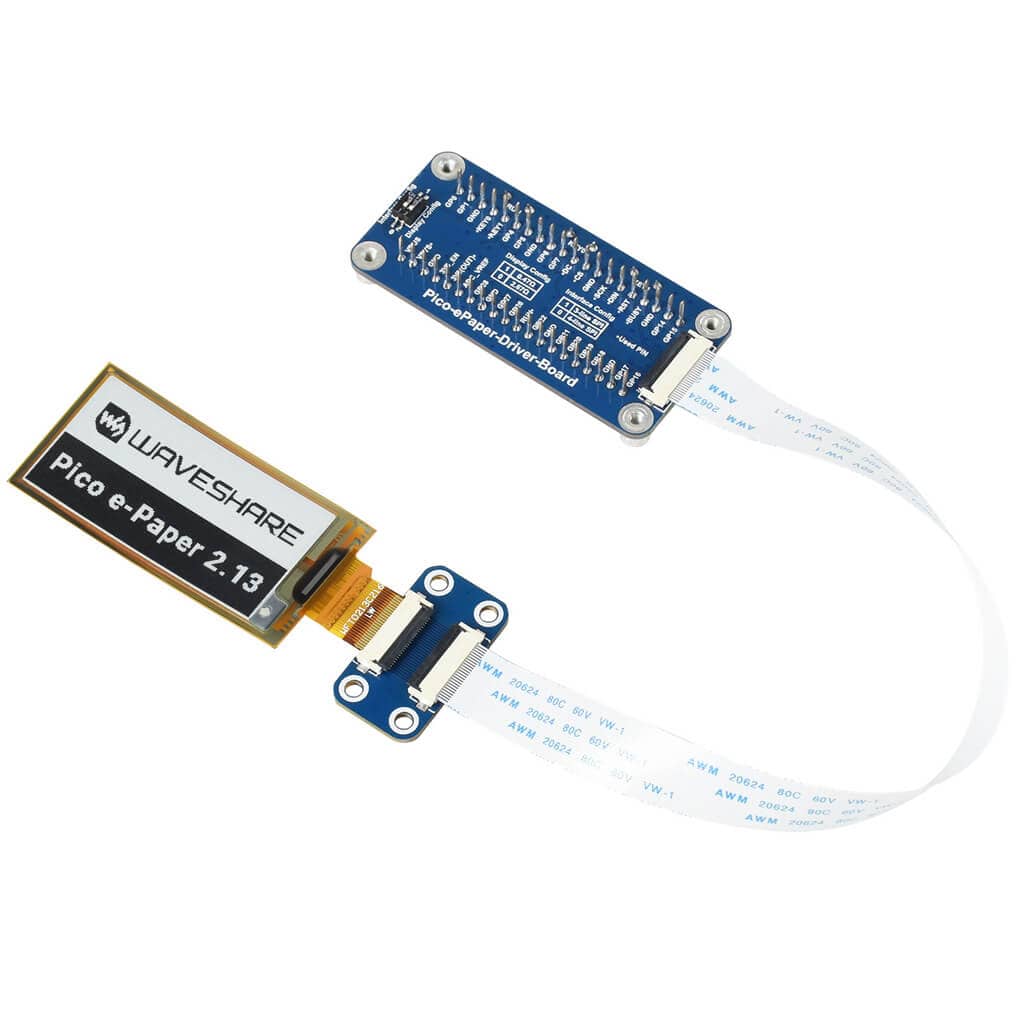 2.13" Flexible ePaper Display Module for Raspberry Pi Pico (212×104) - Image 4
