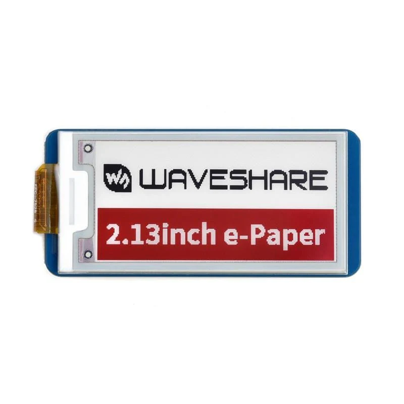 2.13" ePaper Display Module for Raspberry Pi Pico - Red/Black/White (212×104)