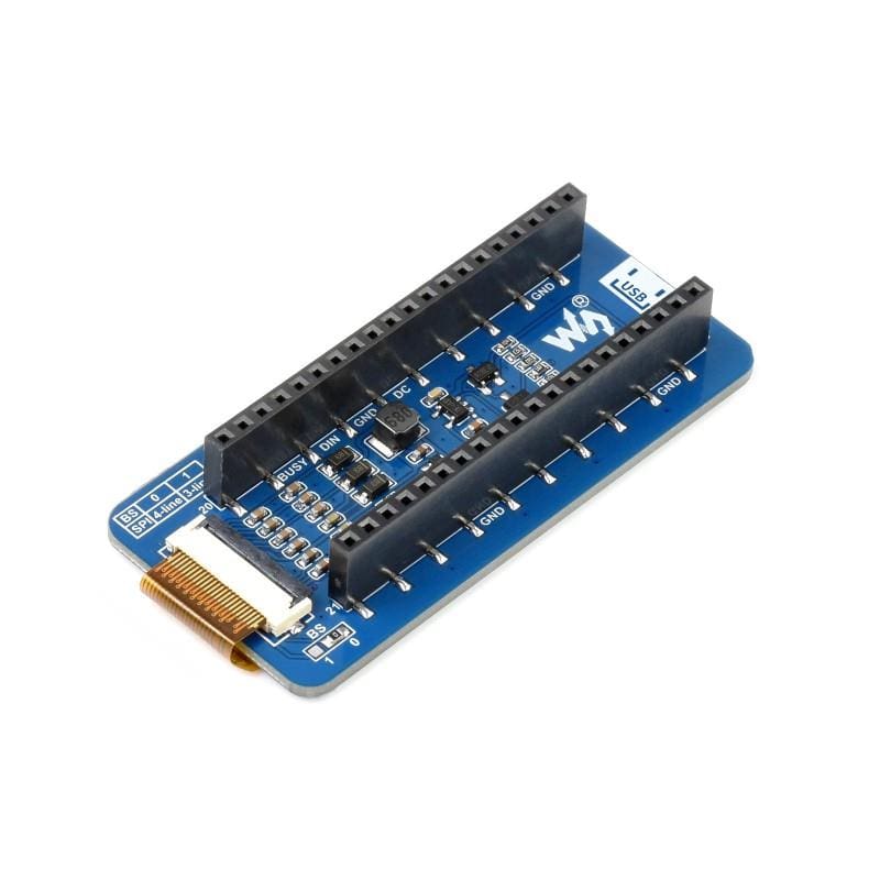 2.13" ePaper Display Module for Raspberry Pi Pico - Red/Black/White (212×104) - Image 2