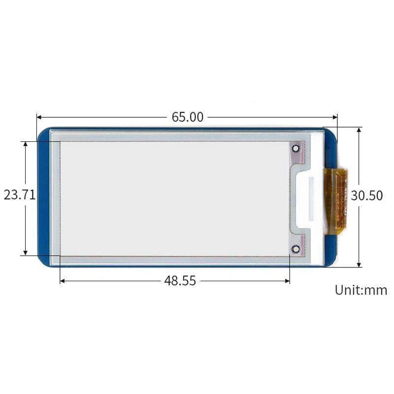 2.13" ePaper Display Module for Raspberry Pi Pico - Red/Black/White (212×104) - Image 6