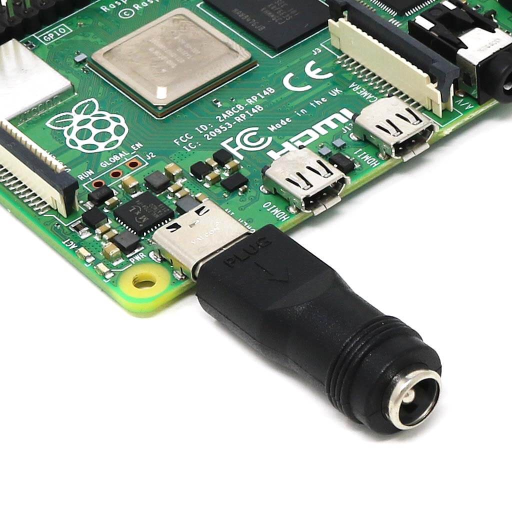 Straight USB-C to 2.1mm Barrel Jack Adapter - Image 2