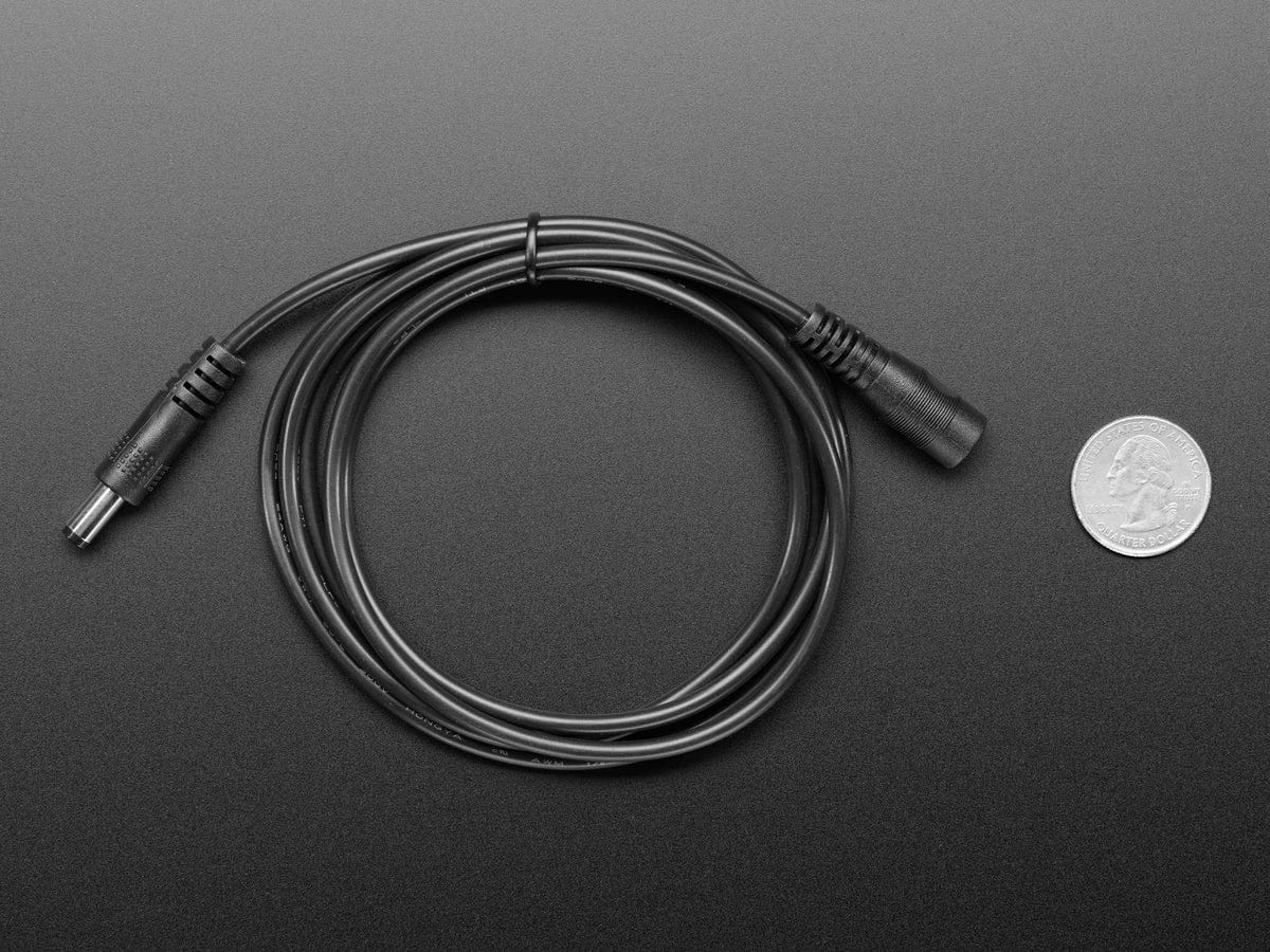 2.1mm Female/Male Barrel Jack Extension Cable (1.5m) - Image 4