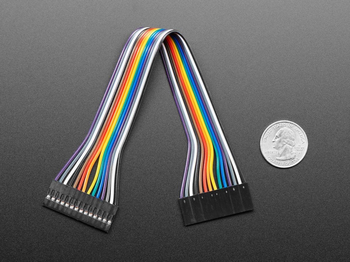 2.54mm 0.1" Pitch 14-pin Jumper Cable - 20cm long - Image 3