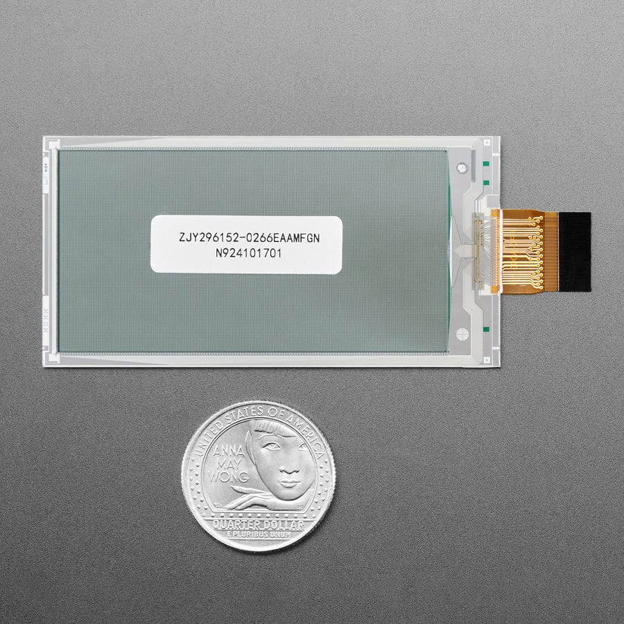 2.66" 296x152 Monochrome or Gray eInk / ePaper - Bare Display - SSD1680 - Image 3