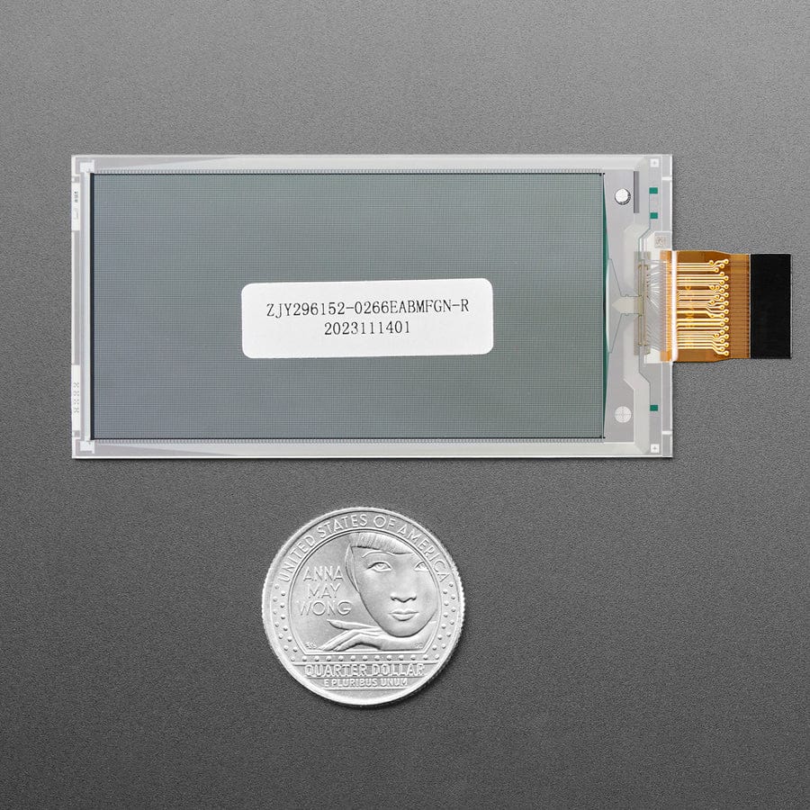 2.66" 296x152 Tri-Colour Red / Black / White EInk - Bare Display - SSD1680Z Chipset - Image 3