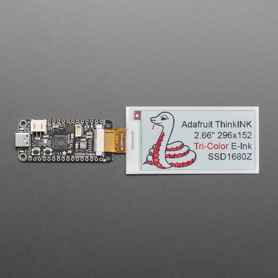 2.66" 296x152 Tri-Colour Red / Black / White EInk - Bare Display - SSD1680Z Chipset - Image 4