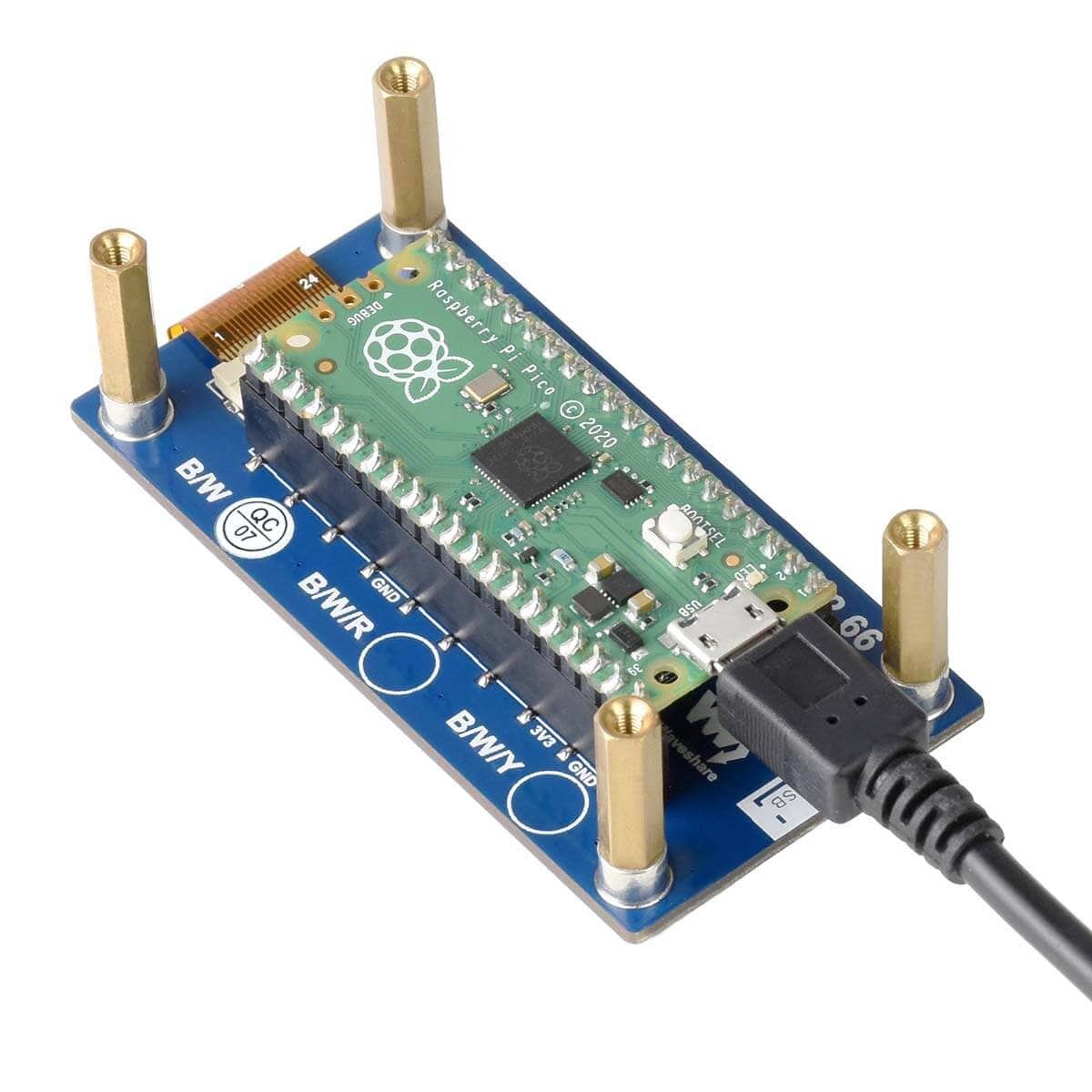 2.66" ePaper Display Module for Raspberry Pi Pico (296×152) - Image 2