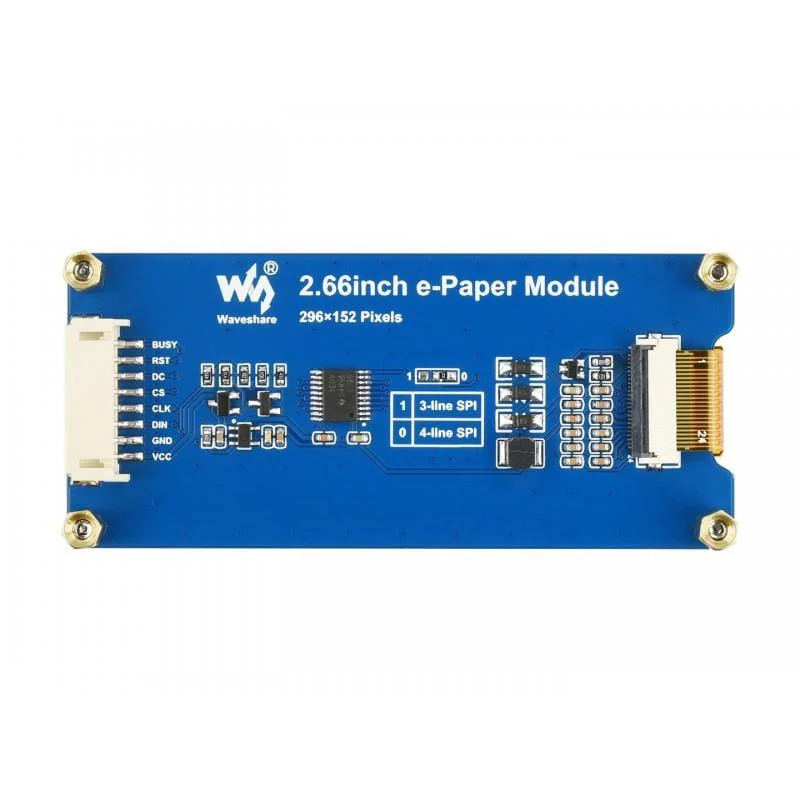2.66" Red/Black/White E-Ink Display Module (B) (296x152) - Image 2
