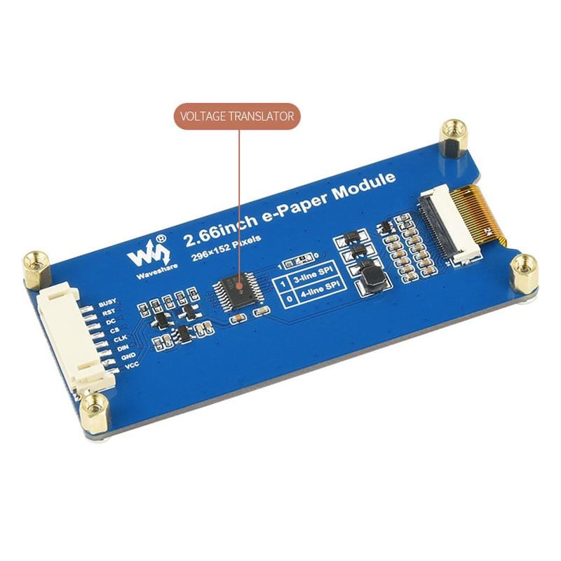 2.66" Red/Black/White E-Ink Display Module (B) (296x152) - Image 5