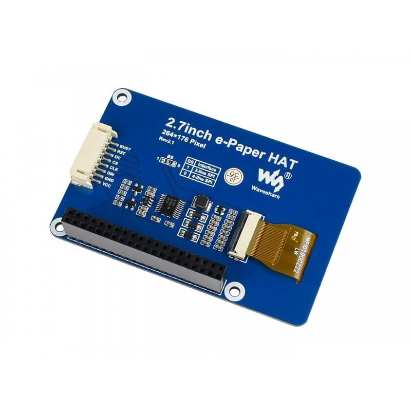 2.7" ePaper Display HAT for Raspberry Pi (264x176) - Image 2