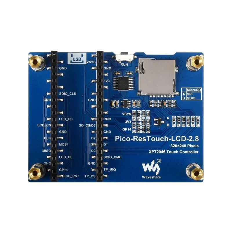 2.8" Touchscreen IPS LCD Display for Raspberry Pi Pico (320x240) - Image 2