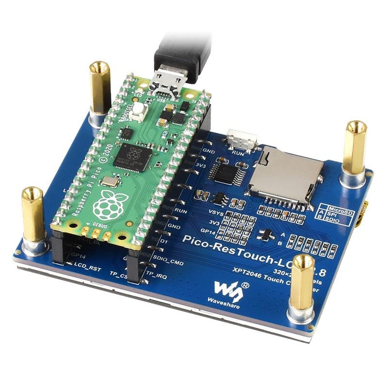 2.8" Touchscreen IPS LCD Display for Raspberry Pi Pico (320x240) - Image 4