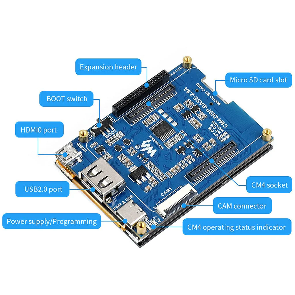 2.8″ Touchscreen Expansion for Raspberry Pi CM4 (with Interface Expander) - Image 5