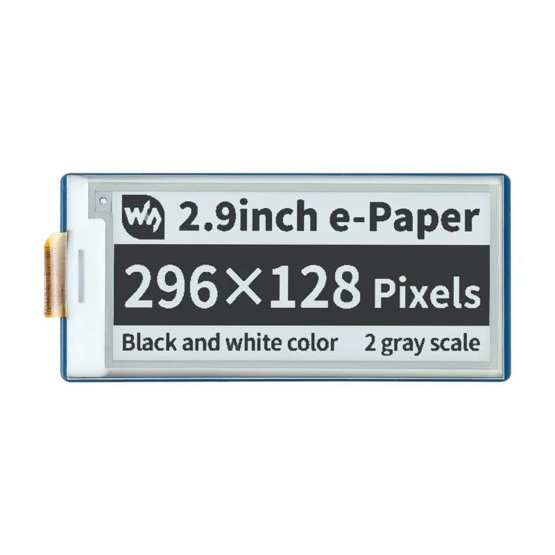 2.9" ePaper Display Module for Raspberry Pi Pico (296×128)