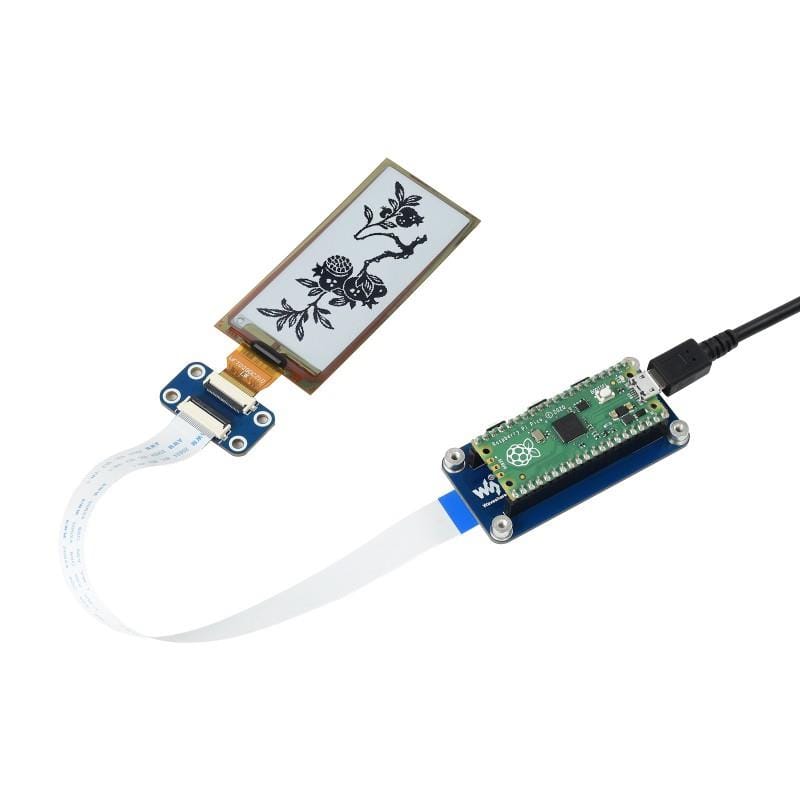 2.9" Flexible ePaper Display Module for Raspberry Pi Pico (296×128) - Image 2