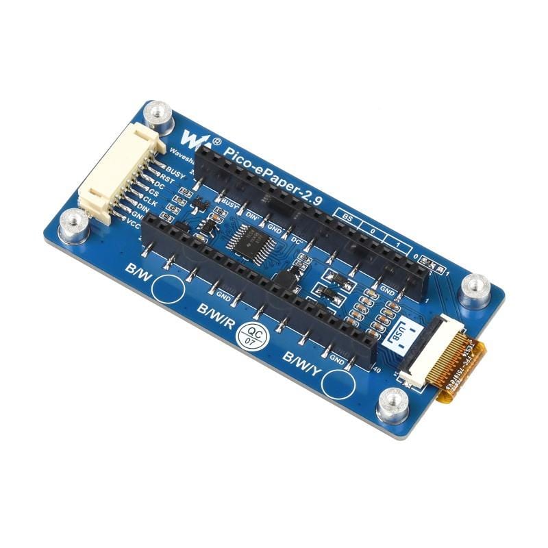 2.9" ePaper Display Module for Raspberry Pi Pico - Red/Black/White (296×128) - Image 2