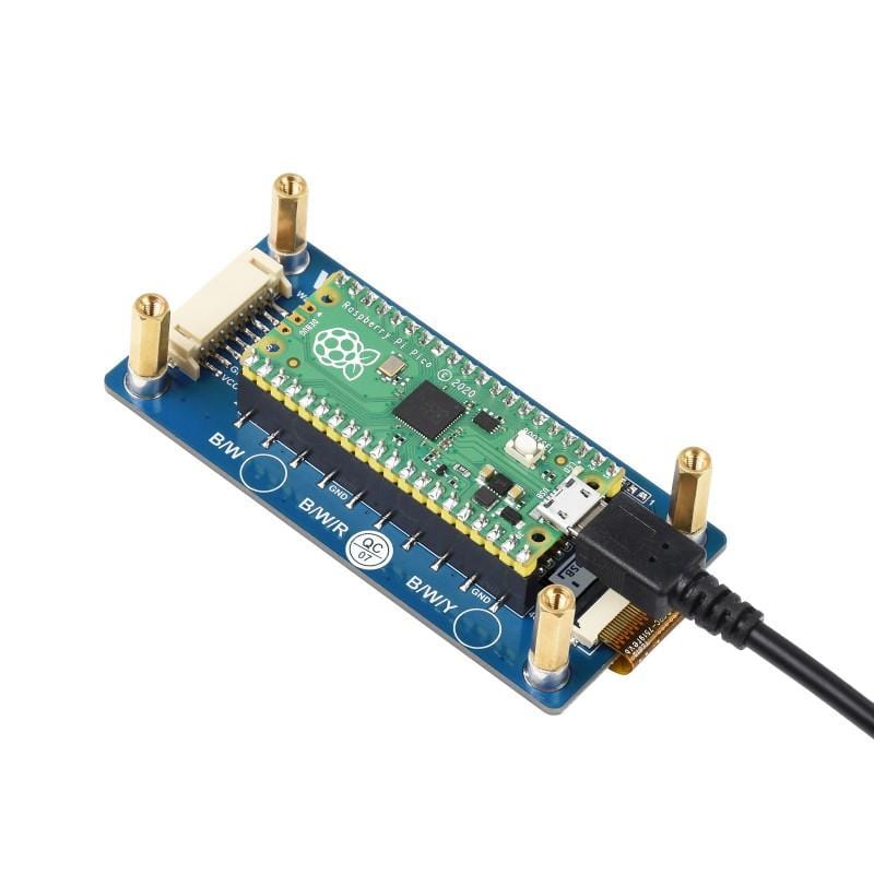 2.9" ePaper Display Module for Raspberry Pi Pico - Red/Black/White (296×128) - Image 3