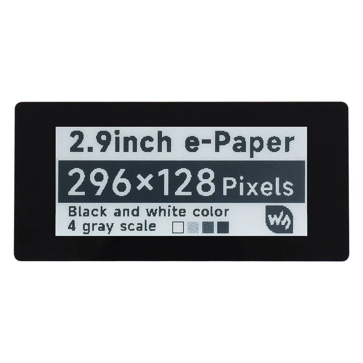 2.9" Touchscreen ePaper Display HAT (296×128)