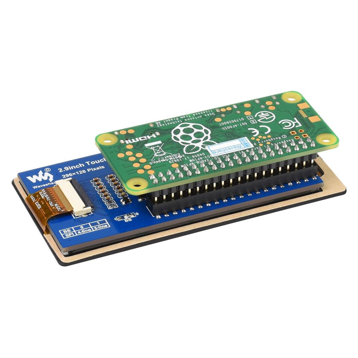 2.9" Touchscreen ePaper Display HAT (296×128) - Image 5