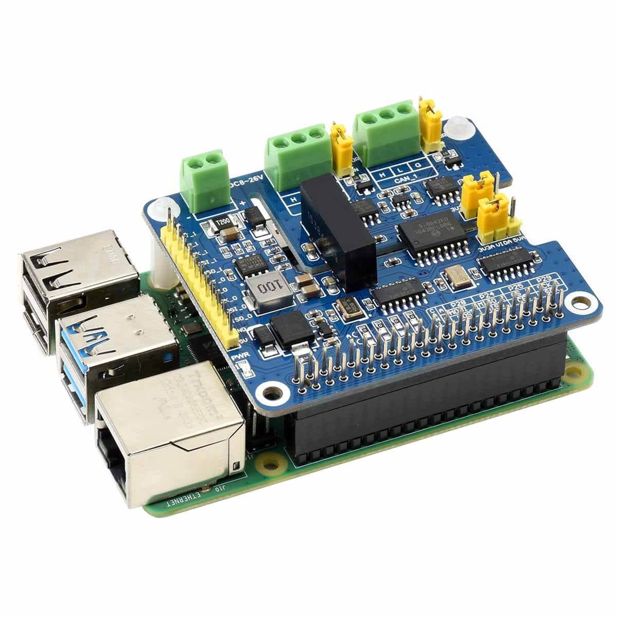 2-Channel Isolated CAN FD Expansion HAT for Raspberry Pi - Image 2