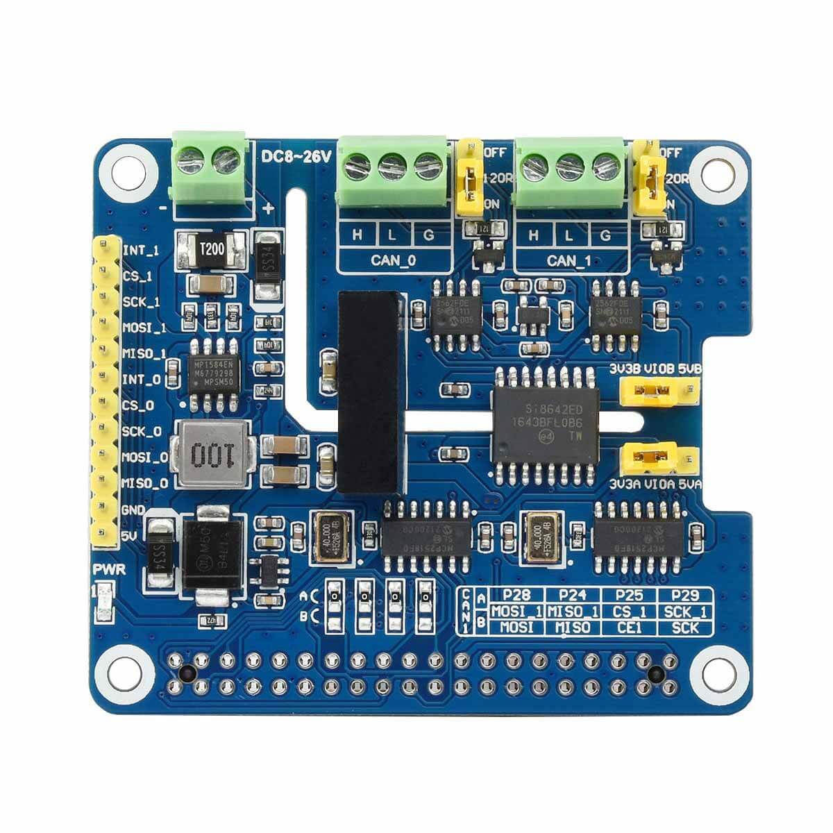 2-Channel Isolated CAN FD Expansion HAT for Raspberry Pi - Image 3