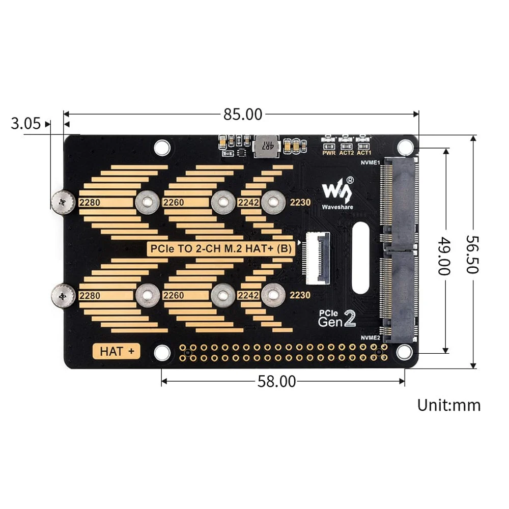 2-Channel M.2 HAT+ for Raspberry Pi 5 - Image 10