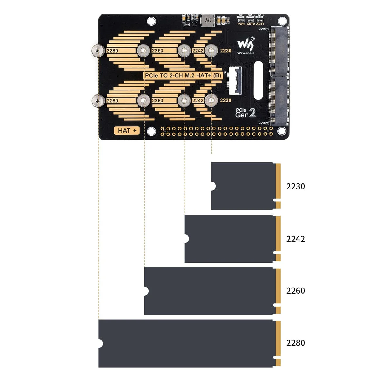 2-Channel M.2 HAT+ for Raspberry Pi 5 - Image 5