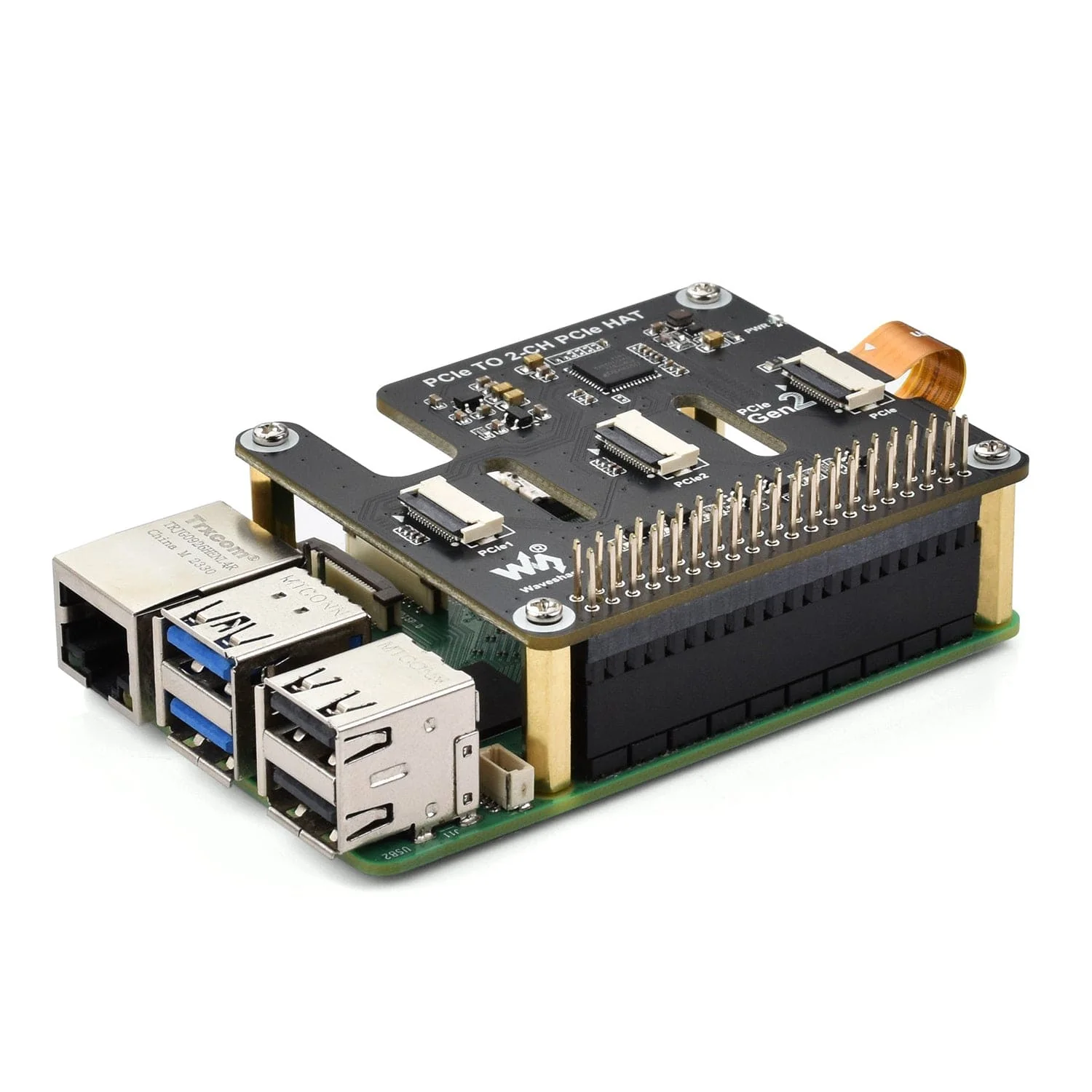 2-Channel PCIe Expander for Raspberry Pi 5 - Image 2
