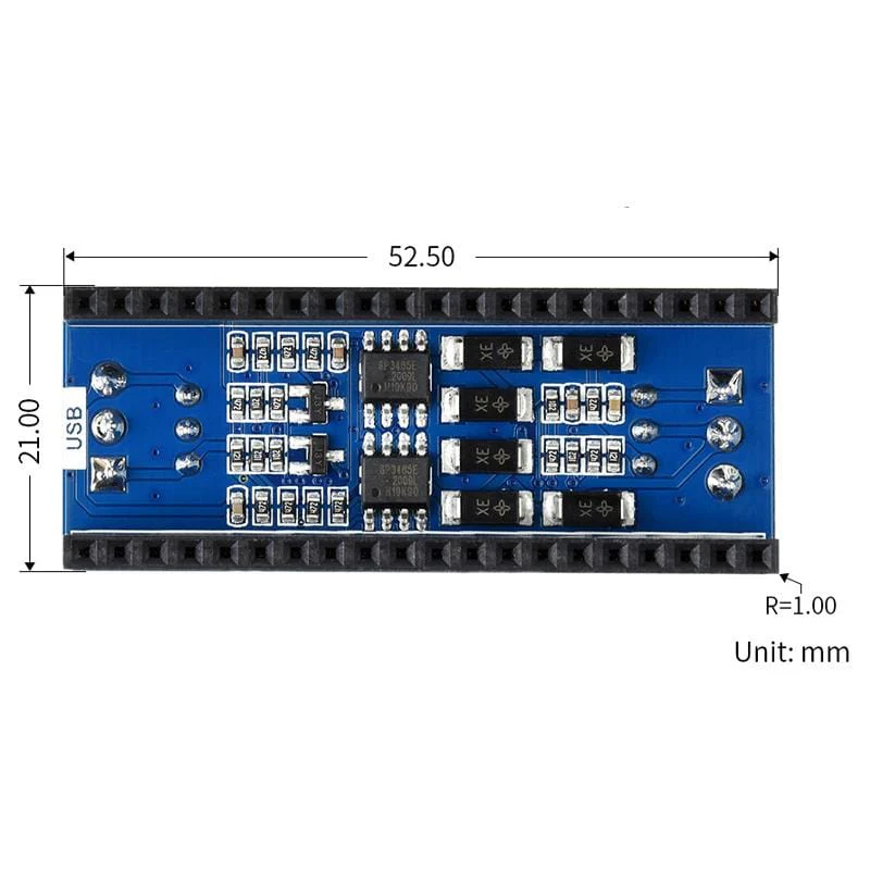 2-Channel RS485 Module for Raspberry Pi Pico - Image 5
