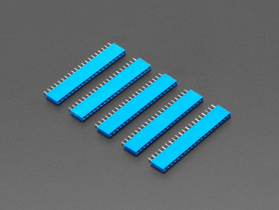 20-pin 0.1" Female Header - Blue - 5 pack - Image 2
