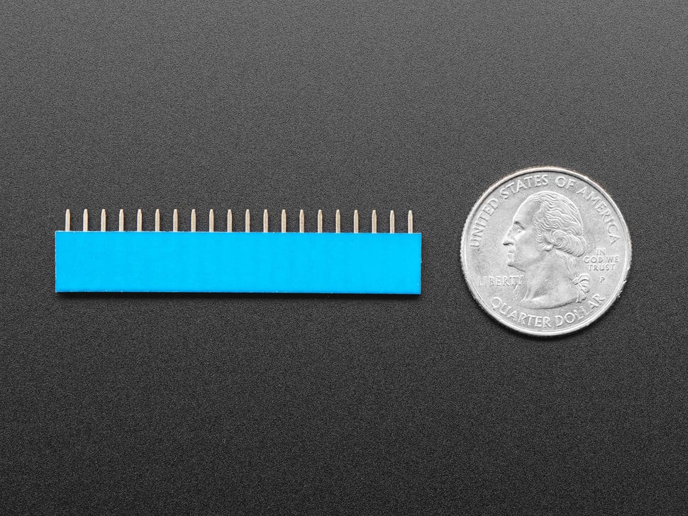 20-pin 0.1" Female Header - Blue - 5 pack - Image 4