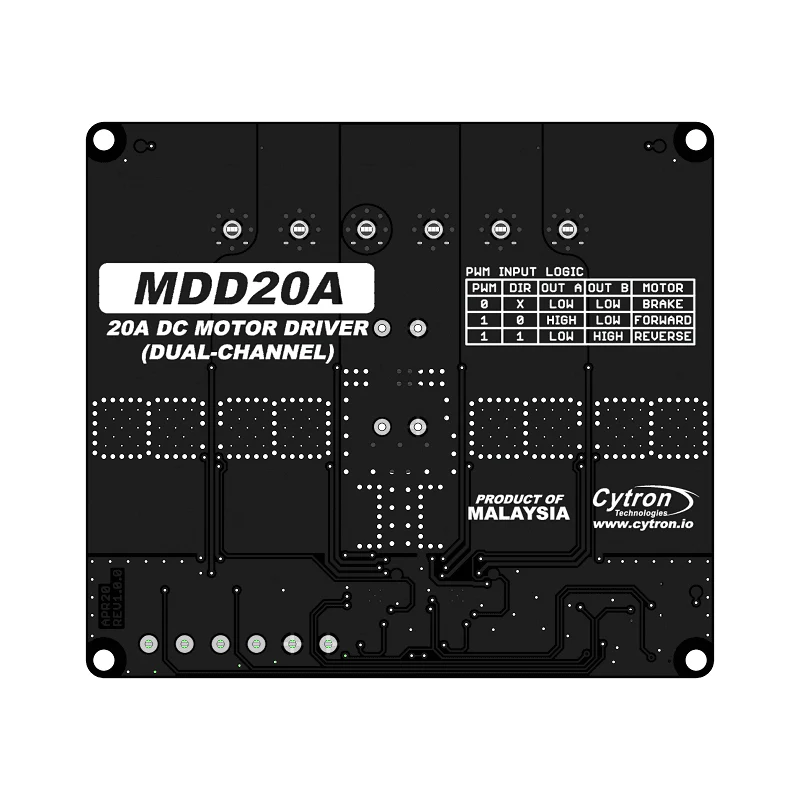 20A 6V-30V 2-Channel DC Motor Driver - Image 8