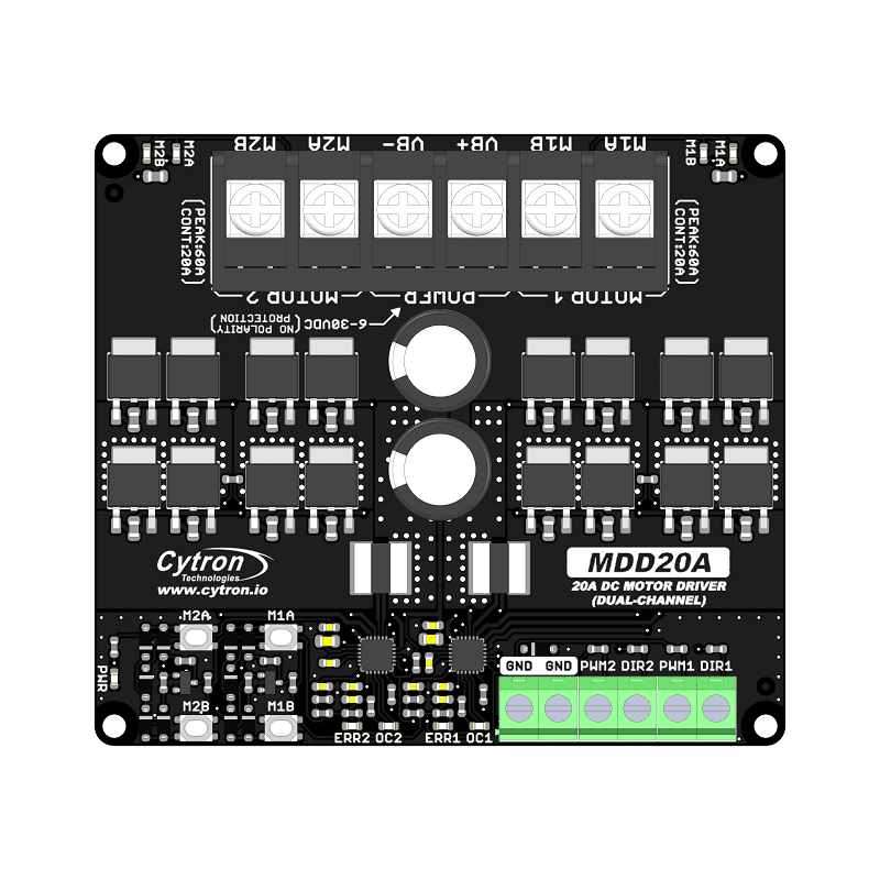 20A 6V-30V 2-Channel DC Motor Driver - Image 9
