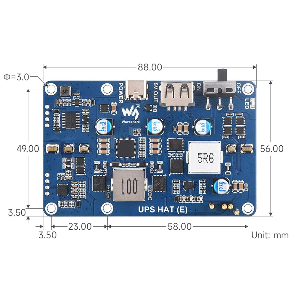21700 UPS HAT (E) for Raspberry Pi 5/4/3 - Image 11