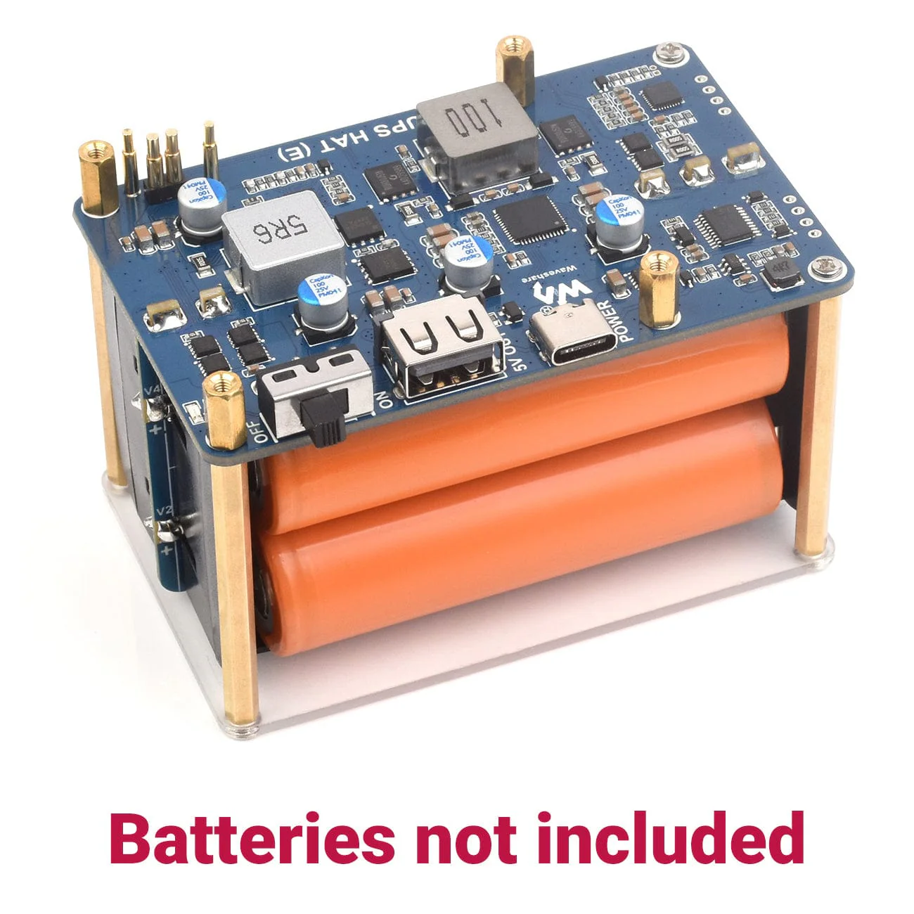 21700 UPS HAT (E) for Raspberry Pi 5/4/3 - Image 2