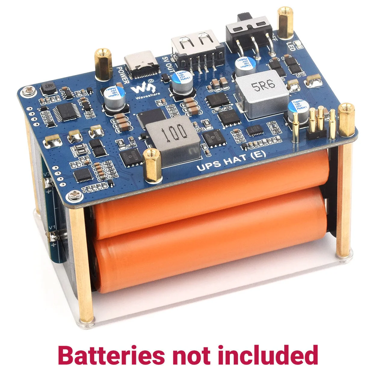 21700 UPS HAT (E) for Raspberry Pi 5/4/3 - Image 3