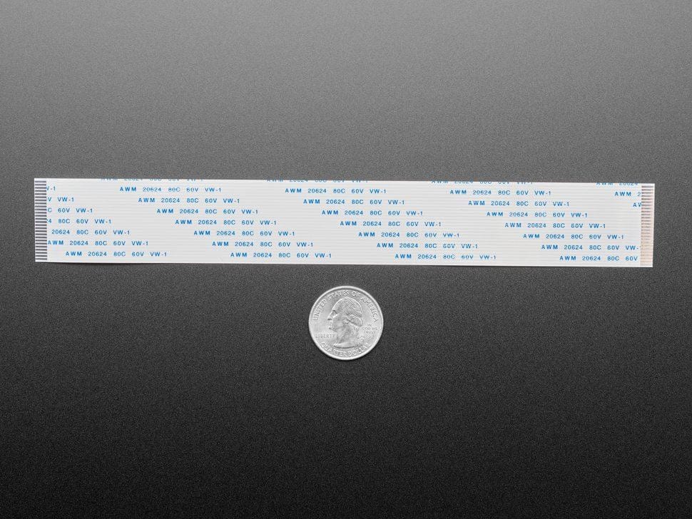 26-pin 1mm pitch FPC Flex Cable - 20cm long - Image 2