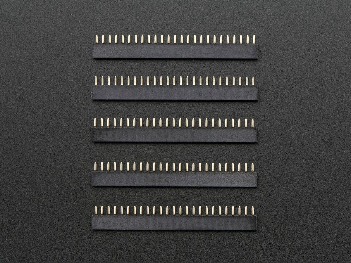 2mm Pitch 25-Pin Female Socket Headers - Pack of 5 - Image 3