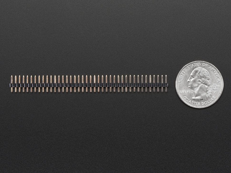 2mm Pitch 40-Pin Break-apart Male Headers - Pack of 5 - Image 3